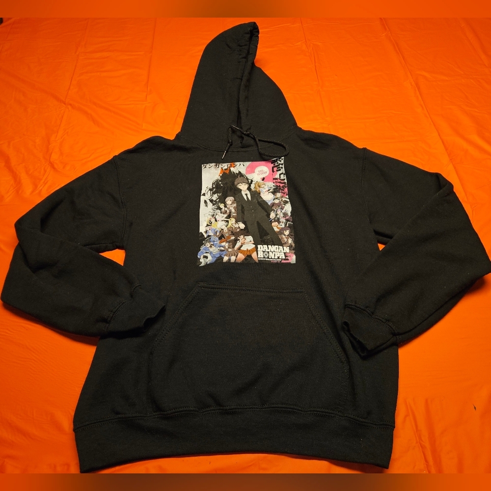 DanganRonpa 3 Monokuma Despair Graphic Hoodie by Funimation Size Small Like New